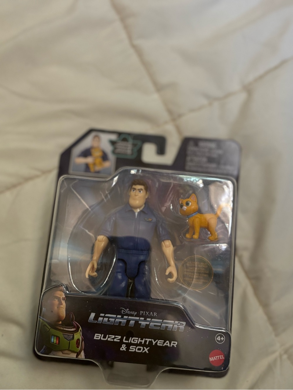 Disney Buzz Lightyear Figure with Blue Uniform and Orange Sox
